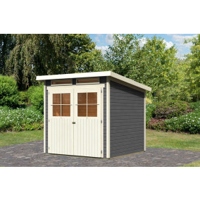 Karibu | Tuinhuis Glücksburg 3 | Terragrijs
